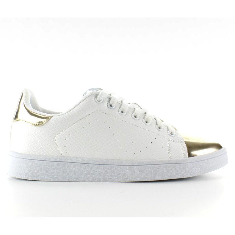 Tenisky s kovovou špičkou YP-01 Gold bílý žlutá Tenisky s kovovou špičkou YP-01 Gold bílý žlutá