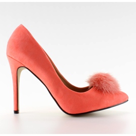 Špendlíky s bambulí z plechovek ZJ-06 Orange růžový