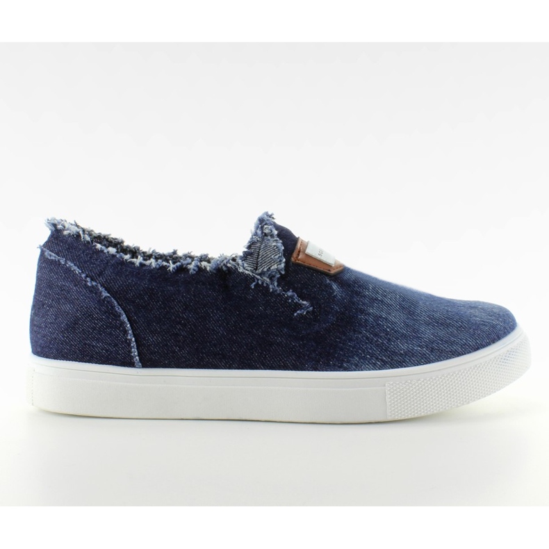 Denim sklouzne s NB22 Blue patch modrý