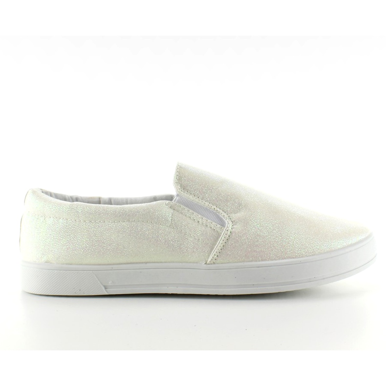 Iridescent slipony JX35 White bílý