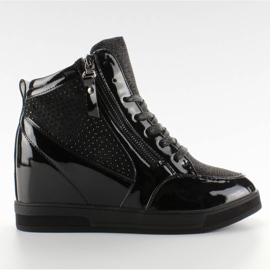 Lakované tenisky R19 Black černý