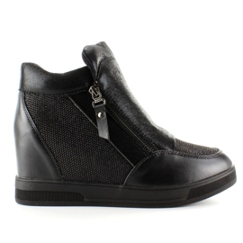 Tenisky na skrytém klínu 2017-1 Černé černý