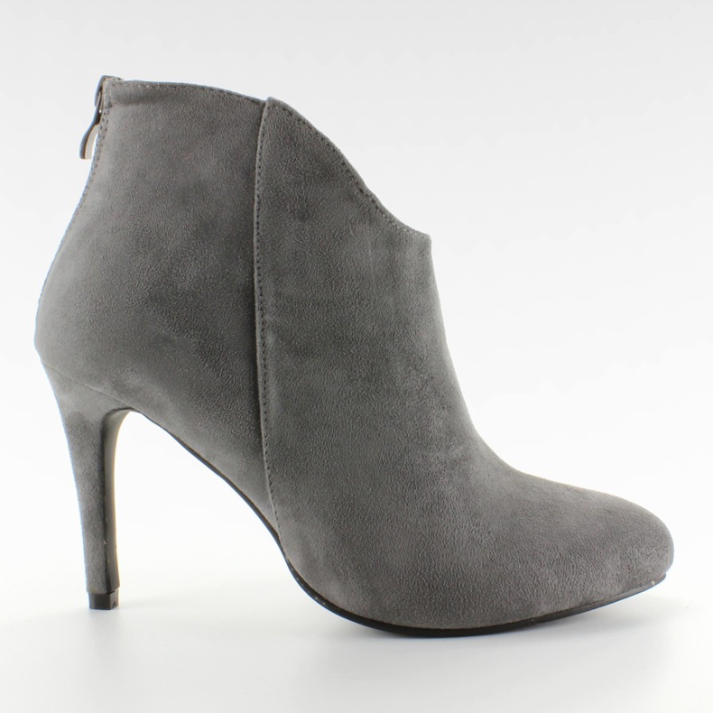 Boty s výřezem na přední straně šedé barvy M239 šedá