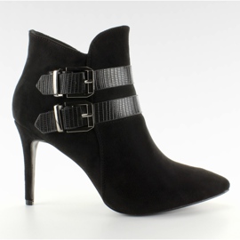 Boty s hadími pásky 4087 Černá černý