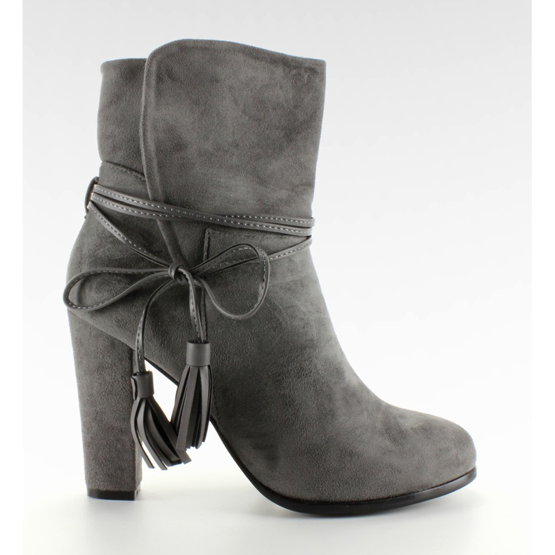 Boty s otevřeným svrškem M243 Šedá