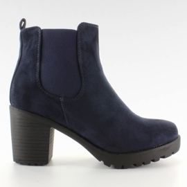 Suede vagabond Jodhpur boty M10-3 Blue námořnická modř