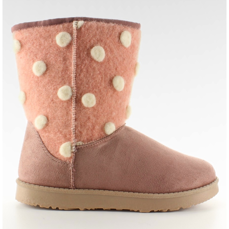 Dámské boty s Rosou cítili svršek růžový Dámské boty s Rosou cítili svršek růžový