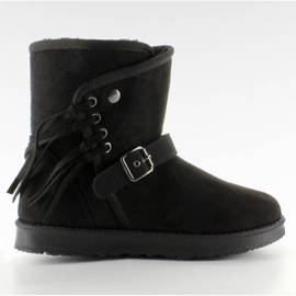 Dámská obuv se střapci K1661504 negro černý