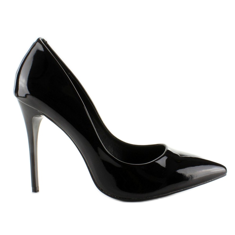 Hladké lakované cvočky E396 Black černá