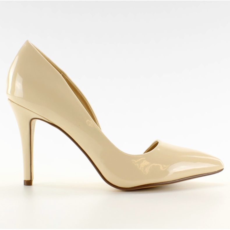 Pastelové asymetrické podpatky C26P Béžová béžový