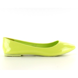 Hladké, lakované C30 Zelené balleriny zelená