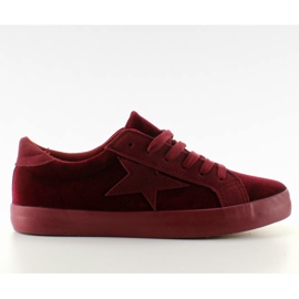 Velvet tenisky BL70P Červené víno červený