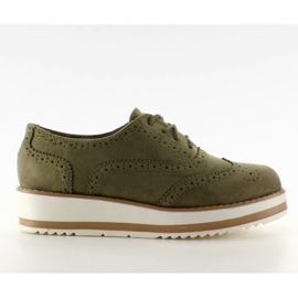Moccasiny na vysokém T256 Green zelený