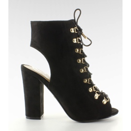 JZ-11P Černá šněrovací čerpadla s otevřenou špičkou