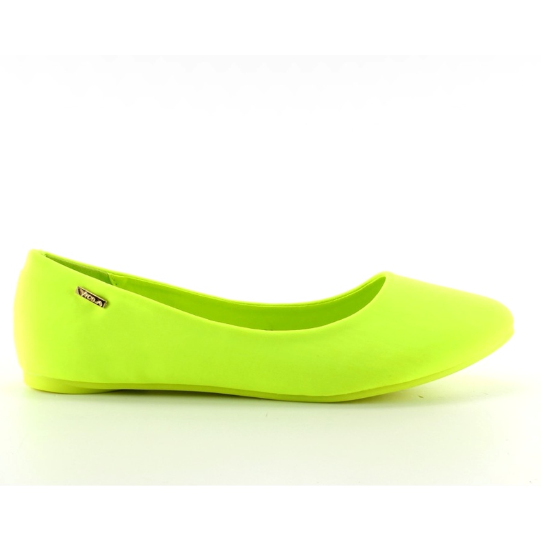 Balerínky na barevné podrážce 11038 Green zelená