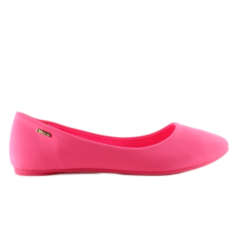 Balerínky na barevné podrážce 11038 Pink růžový