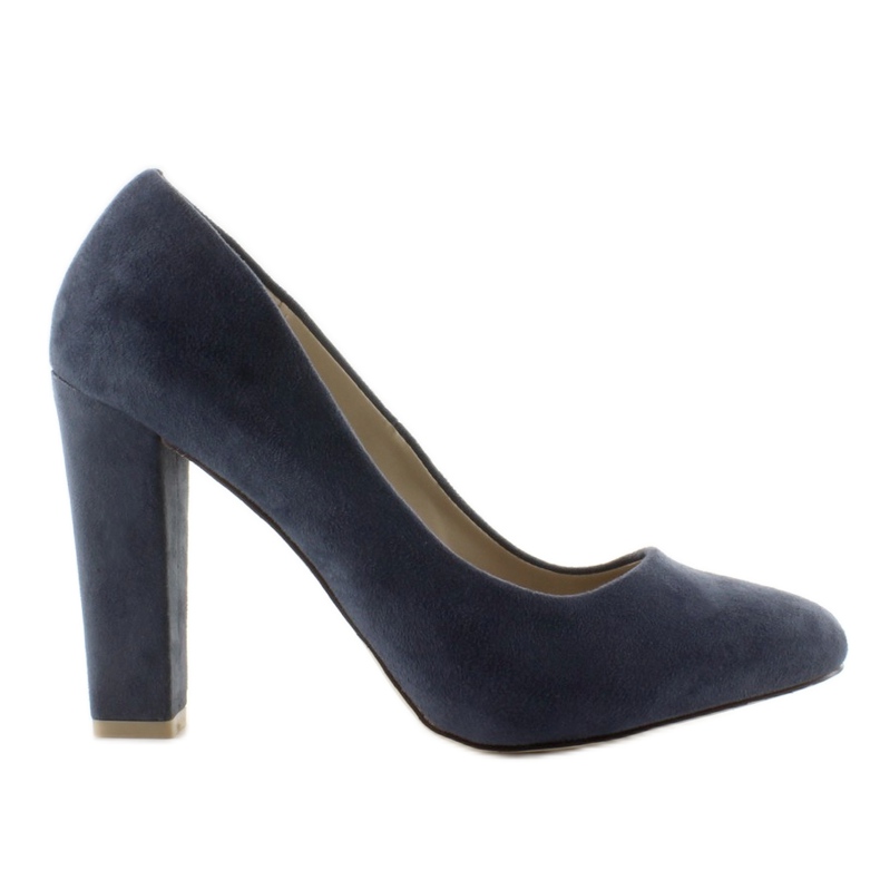 Lodičky na širokém podpatku Z-22P Modrá modrý