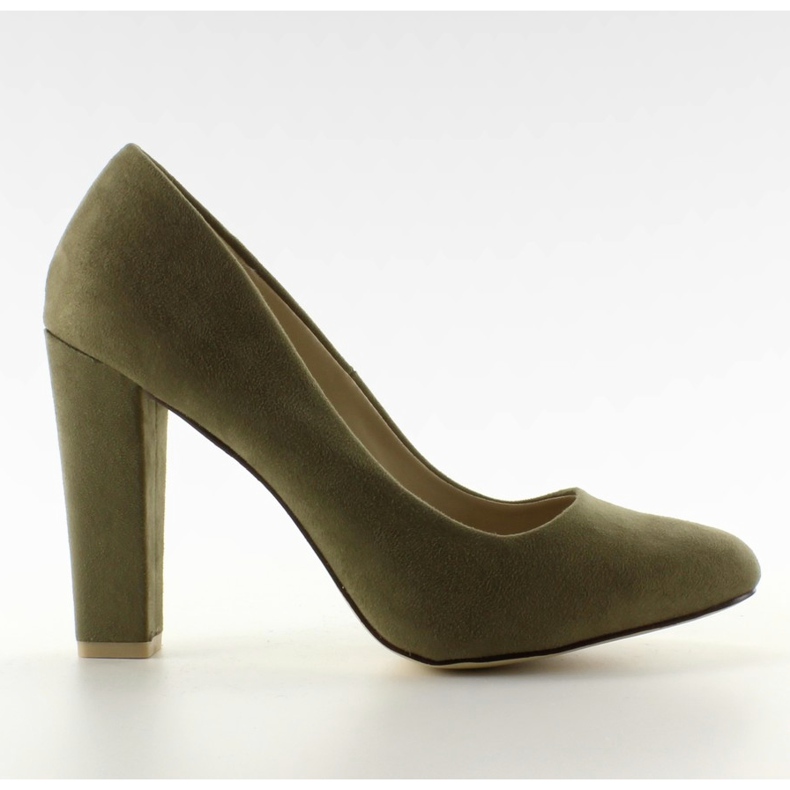 Z-22P Zelená široká podpatková čerpadla