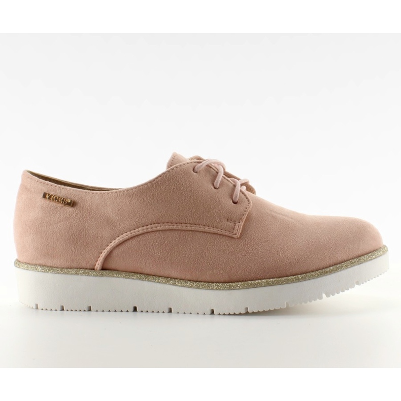 Moccasiny na sportovní podrážce 7127 Růžová růžový