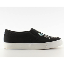 Nafukovací tenisky s výšivkou NB102P Black černý