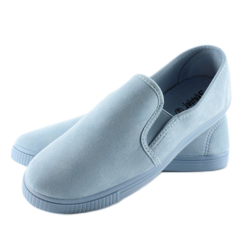 Měkké slip-on tenisky JX40P L. Modré modrý