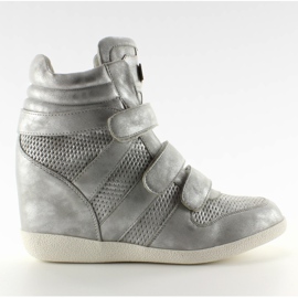 Celoobličejové tenisky JT35 stříbrné šedá