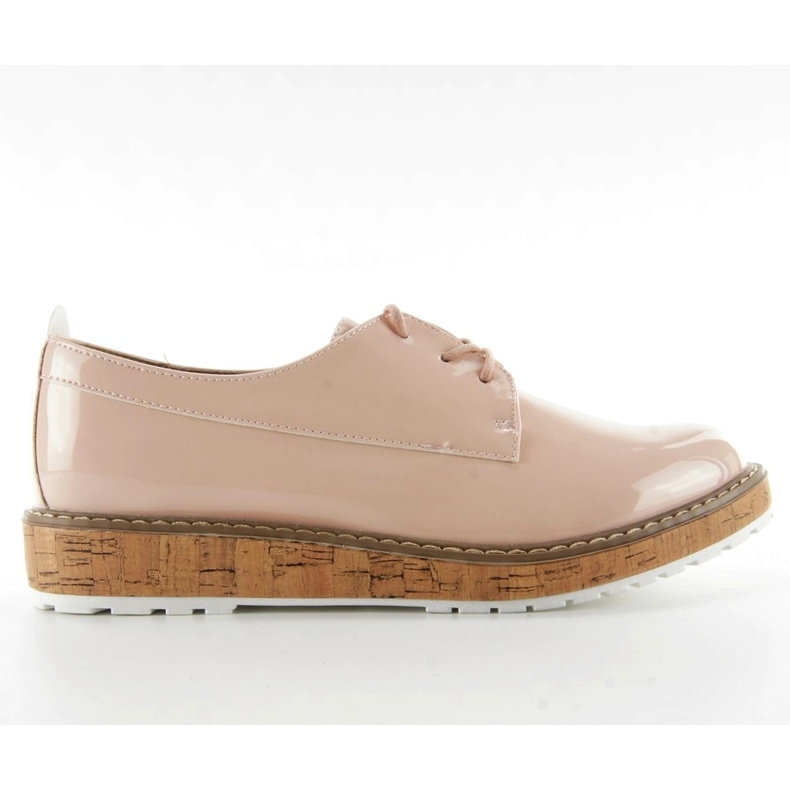 Mokasíny s kůží uvnitř 7153 Pink růžový