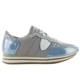 Šedé tenisky Snake story JT32 šedá Šedé tenisky Snake story JT32 šedá