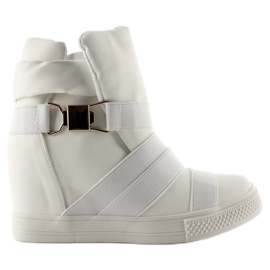 Tenisky s gumovými proužky AF24 White bílý