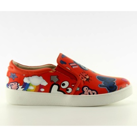 Slipony comic 6120 Červená červený
