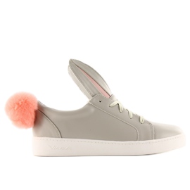 Bunny tenisky s poškozením 7117 šedé šedá Bunny tenisky s poškozením 7117 šedé šedá