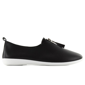 Tenisky se zipem A-119 černé černá Tenisky se zipem A-119 černé černá