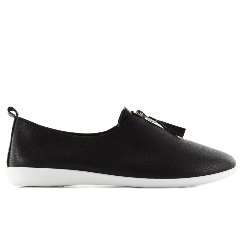 Tenisky se zipem A-119 černé černá Tenisky se zipem A-119 černé černá