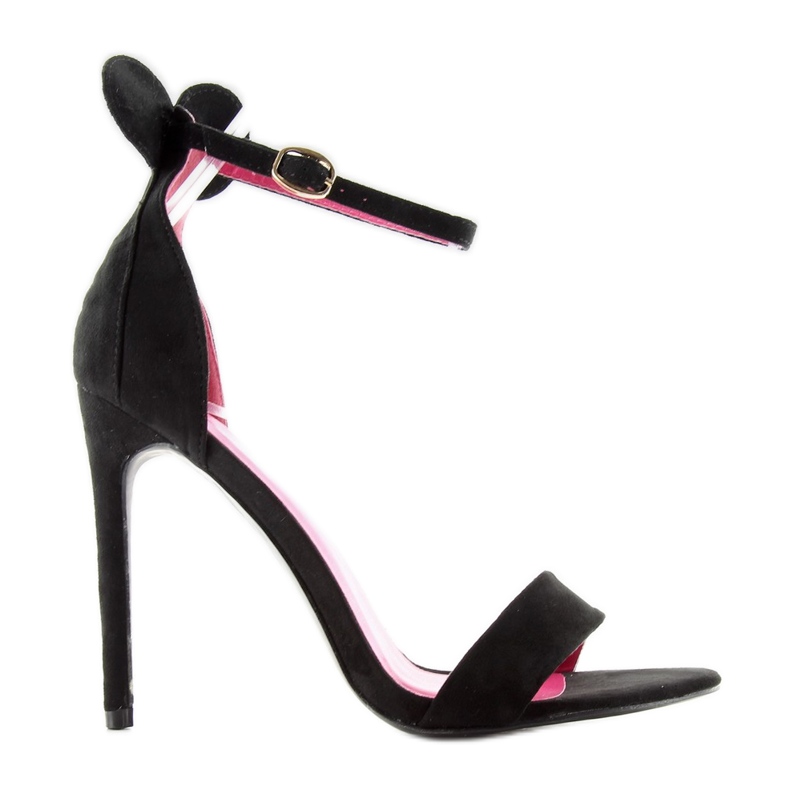 Sandály na vysokém podpatku Mickey 1900 černé černá