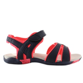Sportowe Sandałki 7S-Ta86091M Navy / Hot Pink námořnická modř