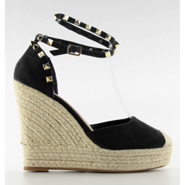 Espadrilles Se Cvočky Na Džíny Platformě námořnická modř