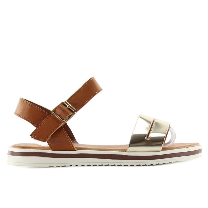 Sandály se zapínáním na kotník 7L151 hnědý