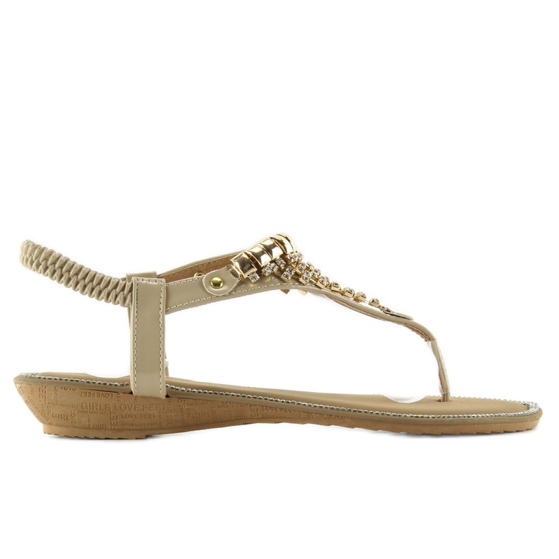 Sandály bohatě zdobené 2017-32 šedé šedá