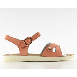 Pohodlné dámské sandály 761 růžové růžový