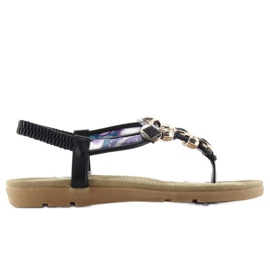 Sandály na pohodlné podrážce b004 černá černý