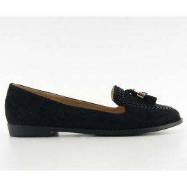 Moccasiny s ořezanými prsty SK28P Černá černý