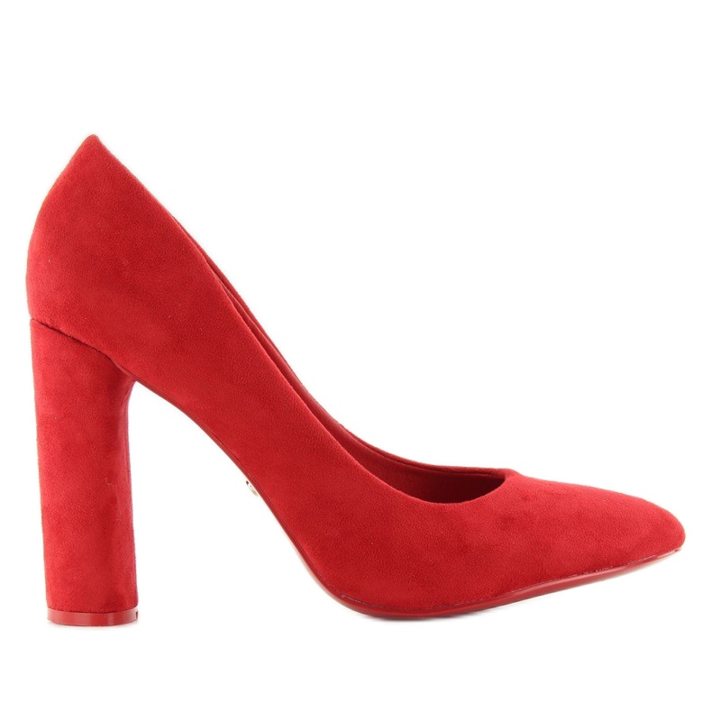 Lodičky na oválném sloupku le027p Red červené