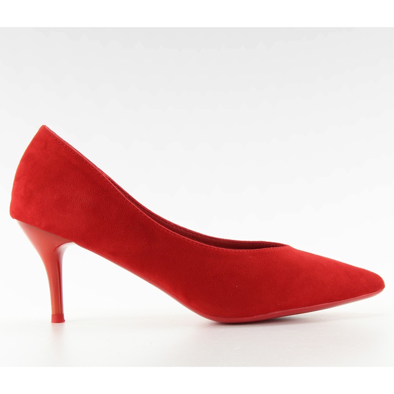 Nízké podpatky s odsazením ll-98p Červená červené
