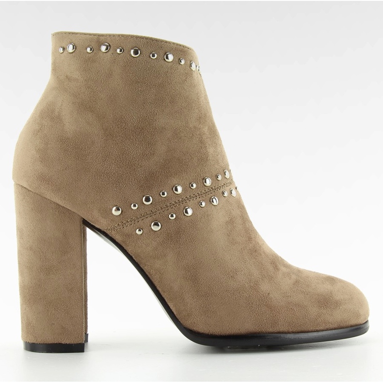 Kotníkové boty s širokým podpatkem M275 khaki