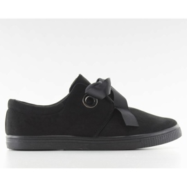 Tenisky spojené s černou stuhou JX49 černý