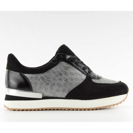 Sportovní boty s vysokou podrážkou bs072 Black černá