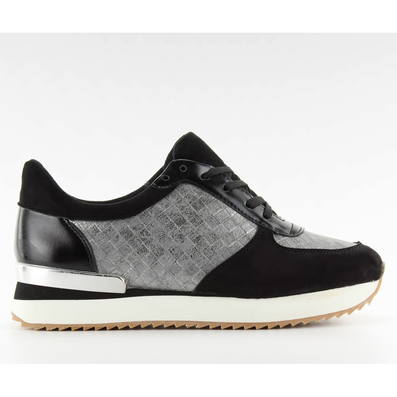 Sportovní boty s vysokou podrážkou bs072 Black černá