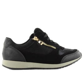 Sportovní obuv na zip 1280-2 černá černý