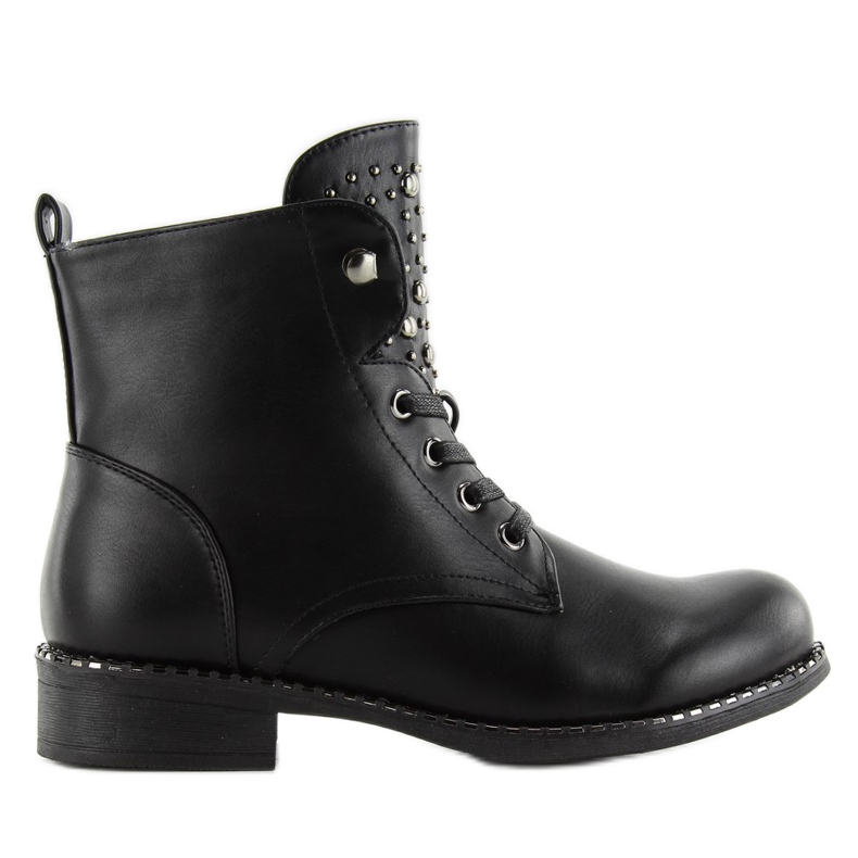 Pracovní boty s cvočky hq893 Black černá