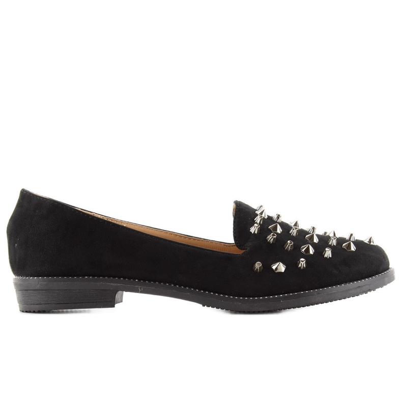 Mokasíny Lordsy s cvočky mb188-111 Black černá